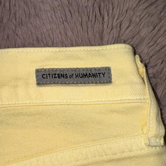 Citizens Of Humanity pastel light Yellow Skinny Jeans size 26 women’s pants - Picture 2 of 8